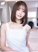 20代30代大人ガーリーレイヤーボブ/顔周り似合わせカット