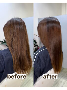 シゲ 自由が丘店(SHIGE) 乾かすだけでまとまる地毛風髪質改善ストレート40代50代縮毛矯正