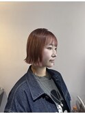 レディースカット/ブリーチカラー/ピンクベージュ
