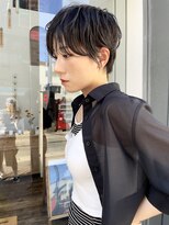 ヌード(NUDE)&nbsp;NUDE黒髪シースルーバング ベリーショート コンパクトショート