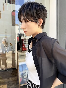ヌード(NUDE) NUDE黒髪シースルーバング ベリーショート コンパクトショート