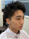 アップバングショート/スパイキーショート/千葉駅/ピンパーマ/関
