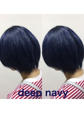 ヘアーメイク トレコローリ(hair make trecolori) 【trecolori 津田沼】ディープネイビー