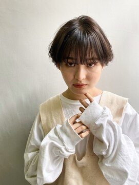 クラン(clan) ゆるふわコットンワンサイドマニッシュショートボブ