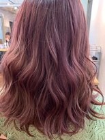 ネウィ グランデ 横浜(newi grande)&nbsp;派手髪 シースルー ラベンダー 透け感 暖色系カラー 艶カラー