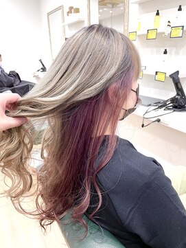 アクルヘアーバイテソロ(AKUR hair by tesoro) インナーワインカラー