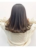 グラデーションベージュミディ