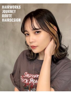 ヘアワークス ジャーニー(HAIR WORKS JOURNEY) オシャレ度UP!イヤリングカラー