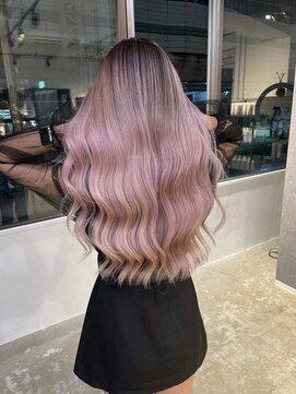 メリー オオサカ(Merly Osaka) 可愛い!ピンクバレイヤージュ_white pure pink_