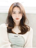 韓国風、ウェーブ、透明感、ロングヘア