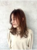 自然にオシャレ！ピンクゴールドで作るハイライトグラデーション