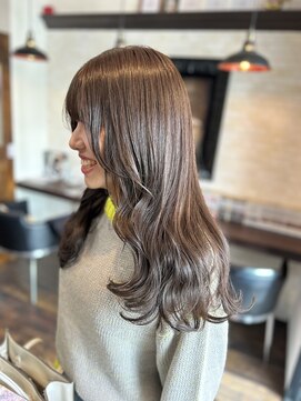 ボアップ 新居浜店(boappu) #ミルクティーベージュ #透明感カラー #イルミナカラー