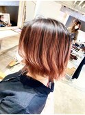 オレンジベージュ_ハイライト