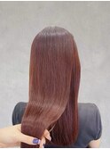 艶髪ブリーチなしレッドブラウン