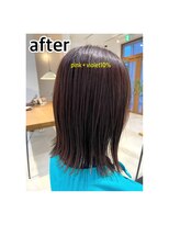 ヘアプラスニリンソウ(hair+)&nbsp;◇ツヤと深みのピンクカラー