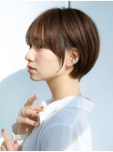 前髪あり大人小顔ショートボブ 30代40代50代【AIN.表参道】川原