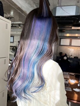 エインアンリー 明治神宮前(AIN.ANLY.) ◯アクセントアラーインナーカラーラベンダーアンブレカラー