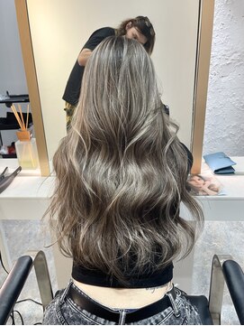 ブレンド 渋谷(BLend) 前髪アンブレラカラーこなれミディイメチェンウェーブパーマ