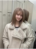 【ミルクティーグレージュ/小顔ワンレン】嶋津 雄大