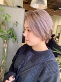 ハイライト　レイヤー ショートヘア　ボブ　くびれレイヤー 