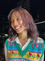 キャンバスアニュー 川崎(canvas anew.) ミディアムレイヤー ピンクブラウン/ダブルカラー