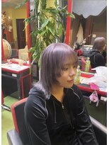 しゅぷうる 瑞江 レイヤー×ペールパープルｘエンドカラー　ブラック　瑞江駅