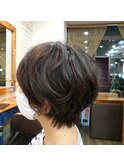 耳掛け ショート セミウエットパーマ 西葛西美容室