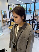 ヘアーポケット リタ(HAIR POCKET ritta)&nbsp;シースルーバング　×  切りっぱなしボブ