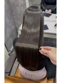 ナチュラルブラウン＆髪質改善縮毛矯正