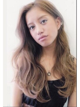 ボタニウム バイ アールサロン(BOTANIUM by RrSALON) 【BOTANIUM】海外風ホワイティベージュ×無造作かきあげロング