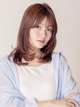 スノードロップ 荻窪(Snowdrop) くびれヘア/アプリコットオレンジ/夏のヘアアレンジ/荻窪