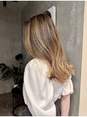 ケアブリーチバレイヤージュ/髪質改善ケラチントリートメント