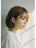 忙しい30代に人気！越谷の時短ショートボブ×ヘーゼルグレージュ