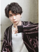 ネクスト 渋谷(NEXT)&nbsp;MEN’S HAIR/ブルーブラック/フェザーパーマ/渋谷ア