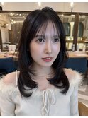 ミディアムレイヤーカット/レイヤー/顔周り/韓国/髪質改善北千住
