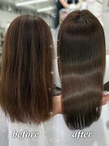 ハピネス 梅田茶屋町店(HAPPINESS)&nbsp;韓国風/レイヤーカット/顔周り/顔まわり/髪質改善/ベージュ