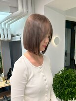 ロマリア ヒルズ 表参道 原宿(Lomalia HILLS)&nbsp;似合わせカットグレージュボブ[表参道ダブルカラーケアブリーチ]