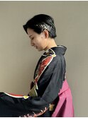 袴ヘア、髪質改善カラー、ショート（堀）