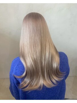 リコヘアー(LiCO HAIR) 那覇/イメチェン/ピンクベージュ/アンブレラカラー/前髪