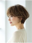 40代50代に似合う上品ショートボブ