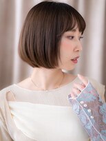 カバーヘアアンドスパ ブリス 浦和(COVER HAIR&SPA bliss) ミルクティーベージュ艶感小顔丸みショートボブ321Z浦和30代40代