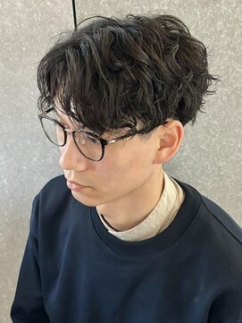 ニアウ 太田店(Niau) MEN’S HAIR/波巻きツイストスパイラル/リバースセンターパート