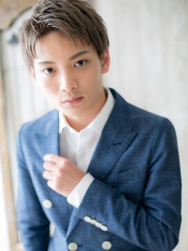 メンズヘア ビーセカンド 草加店(MENS HAIR B-2) プラチナベージュで格上げスリークショートO