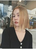 外ハネボブミディアム×ニュアンスカラー_20代30代