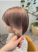 くすみピンクミルクティー