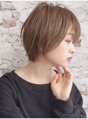 インナーグレージュ/マチルダボブ/前髪/ピンクベージュ/錦糸町