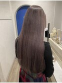 パープルグレージュ×ブリーチカラー【四日市】