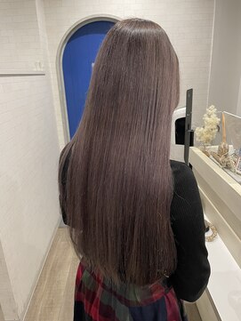 シェミール(CHEMIR) パープルグレージュ×ブリーチカラー【四日市】