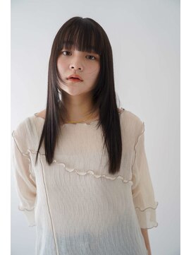 シェル 立川(shell) くびレイヤーエモージュ前髪ピンクベージュワンカール【立川】