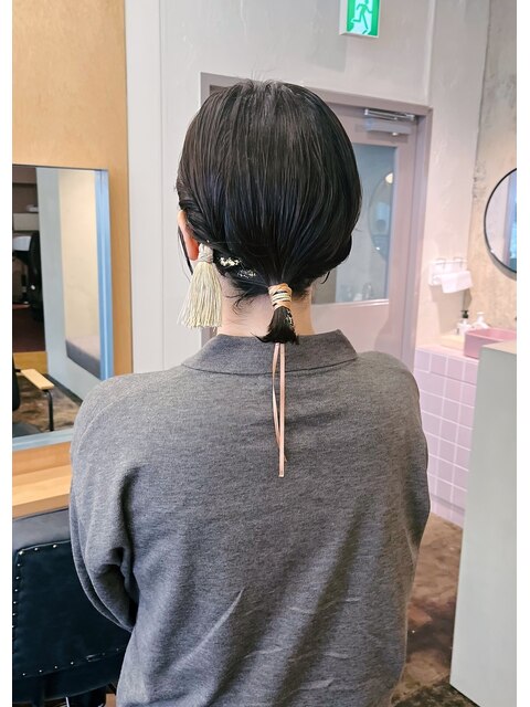 ボブでもできるヘアアレンジ＊